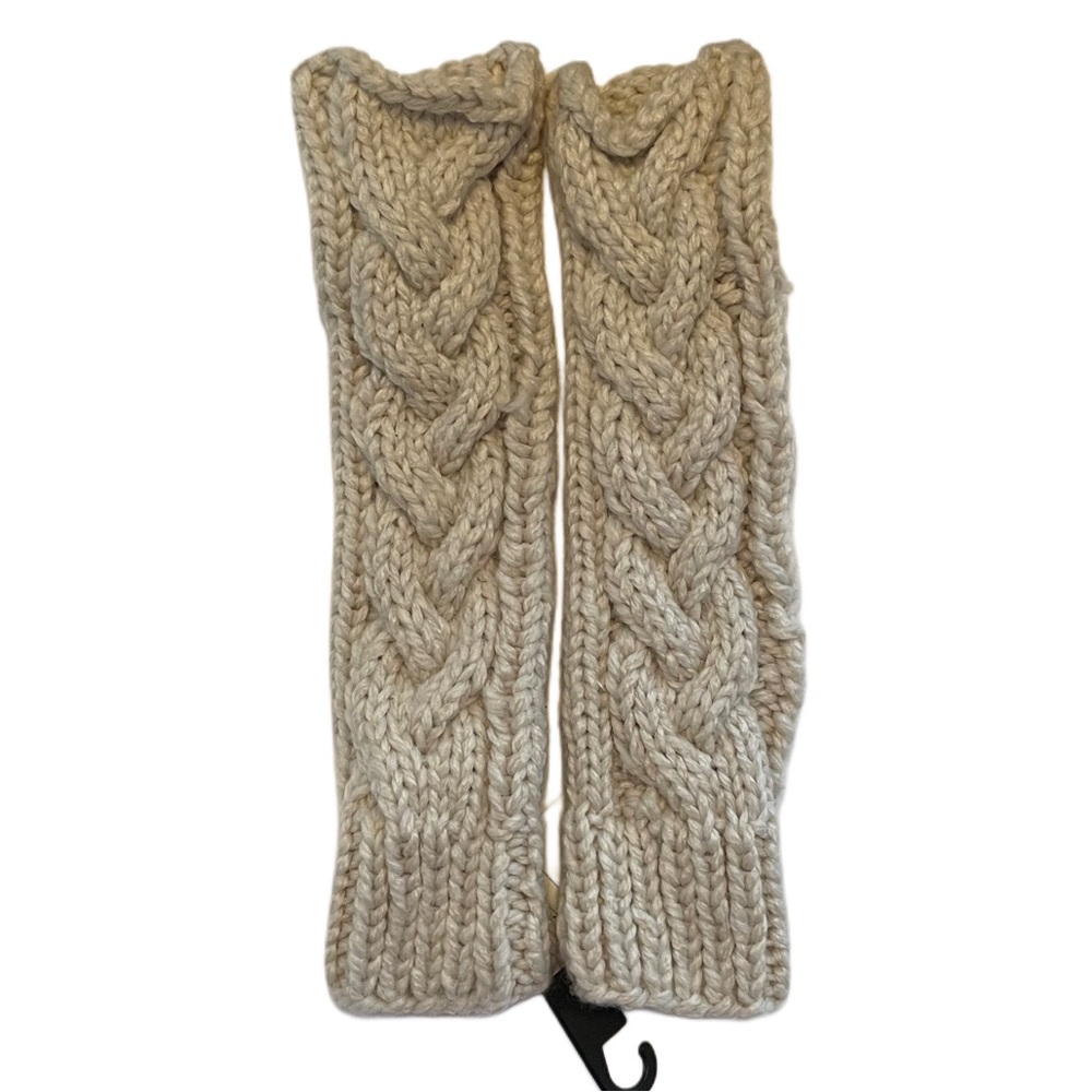 NWT H&M Taupe Chunky Knit Arm Warmers
